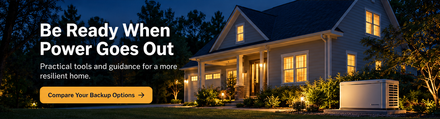 Be Ready When Power Goes Out — practical tools and guidance for a more resilient home.
