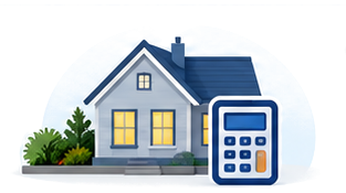 House with a calculator